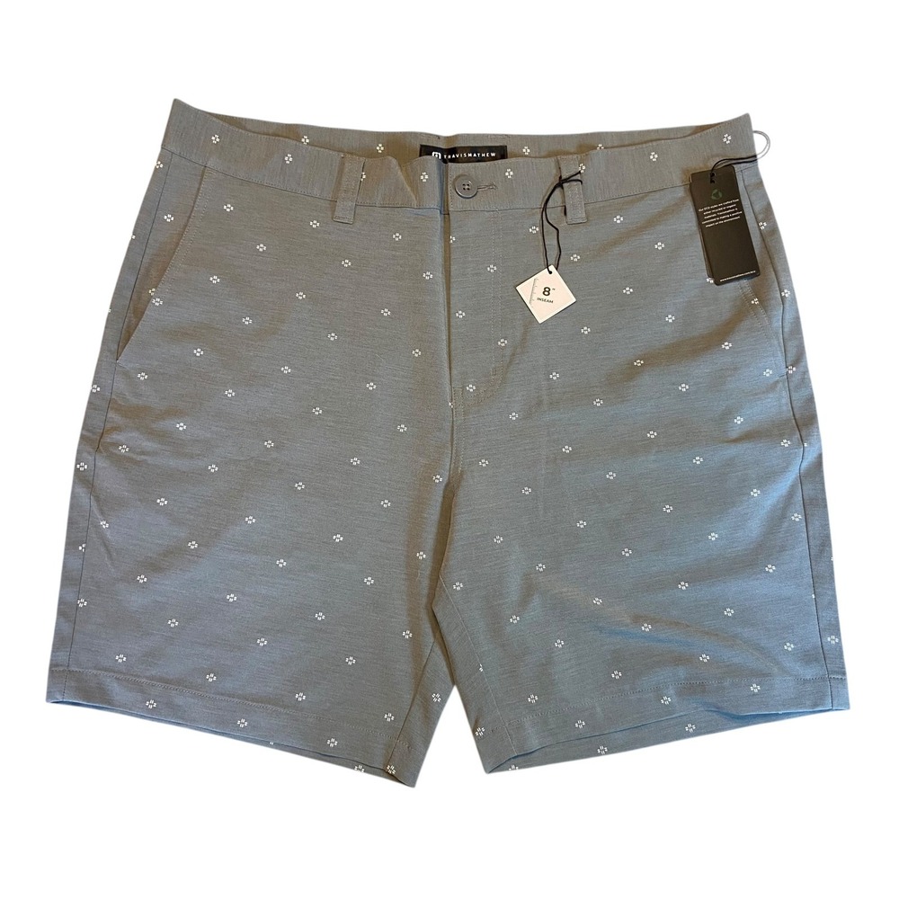 Travis Mathew Air and‎ Space Heather Medium Grey Golf Shorts Size 38 NEW